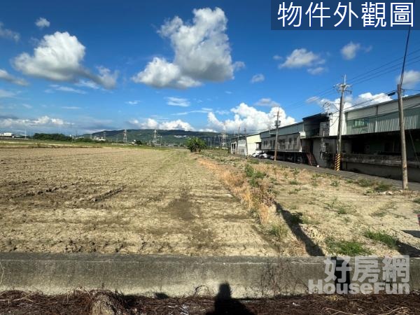 路竹三角窗雙面臨路方正美農地