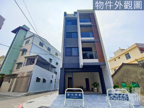 🏡  岡山區台上【竹圍商圈】全新完工稀有雙車庫