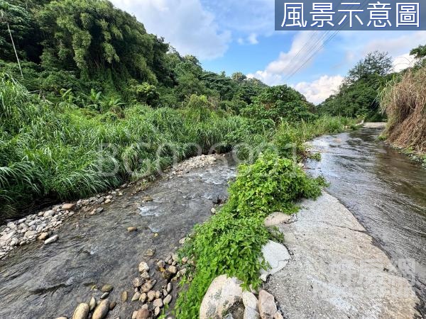 新社真·有山有水/白冷圳旁整好平整漂亮農地