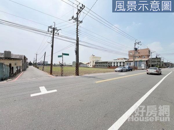 和美彰草路二段方正雙面路角農地→實境看地