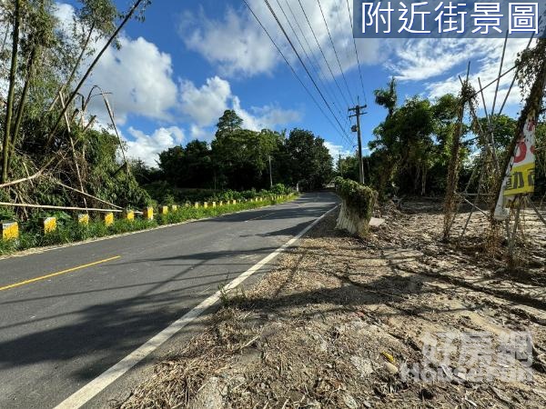 燕巢水庫旁大路邊大面寬休閒農地(有現廣)