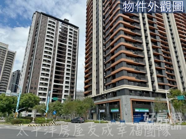 中路商圈｜三角窗｜知名連鎖店｜風禾公園｜超大面寬