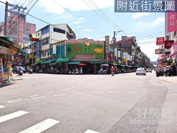 正中正路吃市店面地★買地+1樓店面