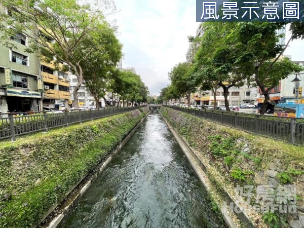 中區稀有釋出「綠川水岸」商ㄧ角地雙面臨路地形方正