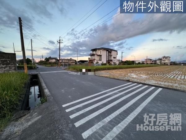 宜蘭羅東前後臨路美田,地勢平坦方正,適合投資自用