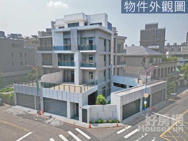 中國醫｜臨路全新角間面寬17米5車5套房電梯別墅