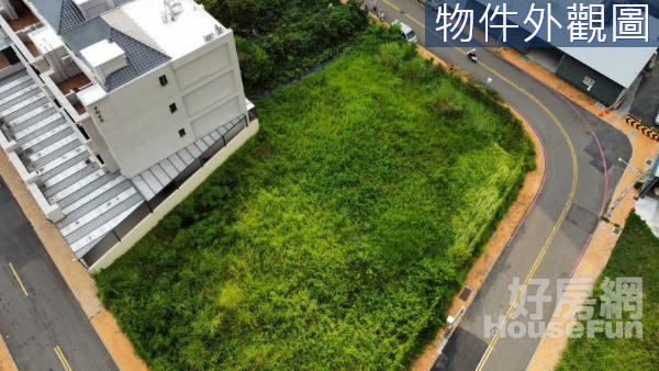 雲林溪社口大面寬三面臨路角地建地