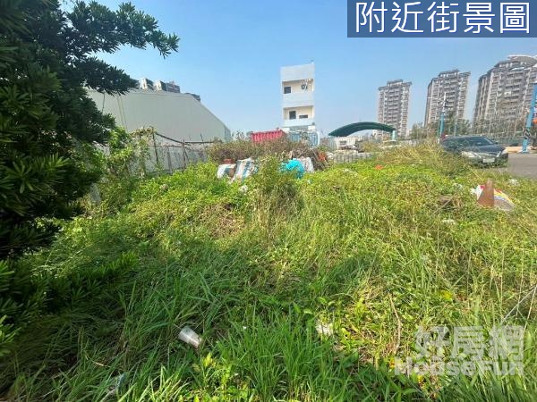 東港大鵬灣三角窗雙面臨路面寬建地