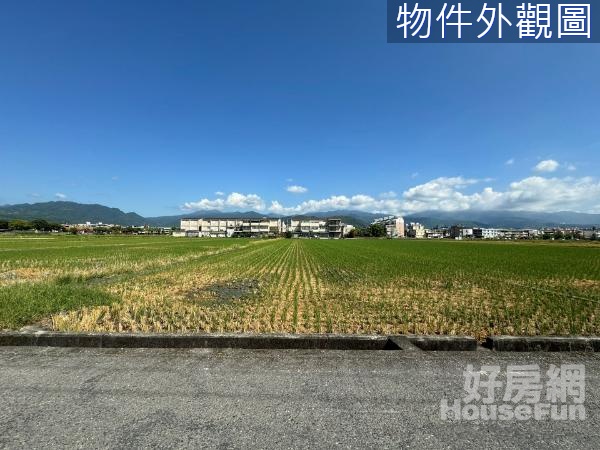 近冬山市區成興路22米大面寬漂亮農地