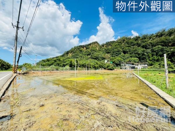 新埔三聖路旁臨路大面寬農地