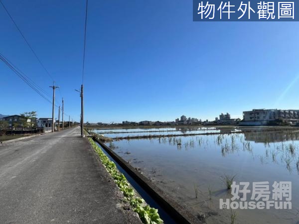 宜蘭市北津段近河濱公園地形漂亮農地