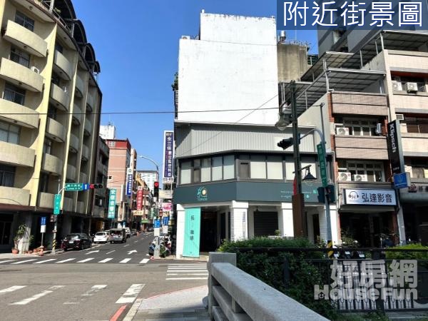 台中站前大魯閣柳川首排三角窗角地店面