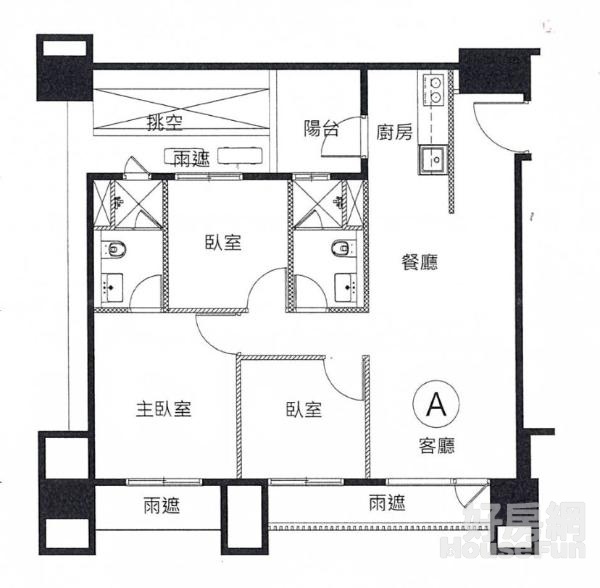 專任-好市多商圈、海安路最菁華地段18樓三房平車