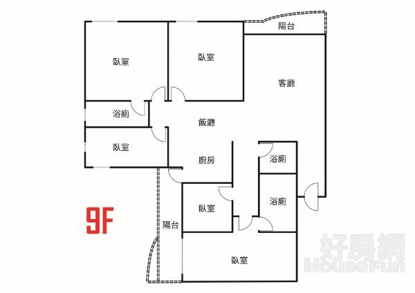 @北屯水湳核心｜翡翠皇宮極大五房平車公園宅