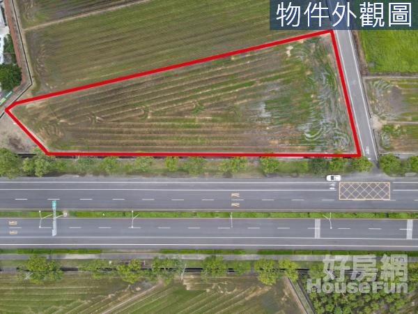 後壁縱貫公路大面寬農地