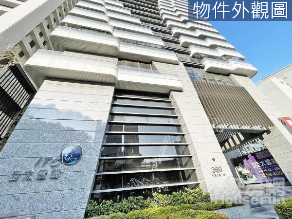 台灣大道最核心亞太雲端頂級裝潢商辦高樓層雙平車