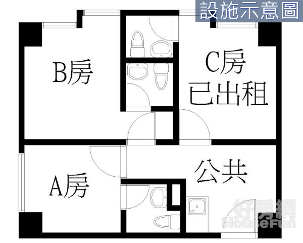 淡大財庫三合一金磚3套房