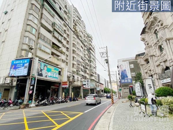 慈文路旁｜大面寬1+2樓店面｜力行商圈