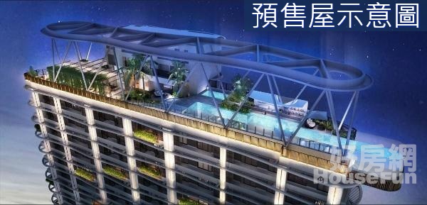 【富旺天際W ONE】近秋紅谷指標建案兩房平車精