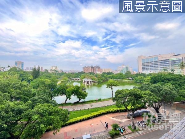 面公園河畔｜零公設全新整理｜大三房電梯華廈