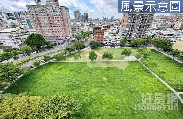 雙公園★四面採光三房車位★電梯直達地下室★衛浴開