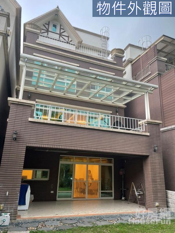 永慶林益-獨棟大地坪電梯花園別墅前庭後院可停雙車